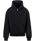 AWDis Just Hoods Oversized Hoodie in Deep Black, front view