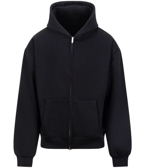 AWDis Just Hoods Oversized Hoodie in Deep Black, front view