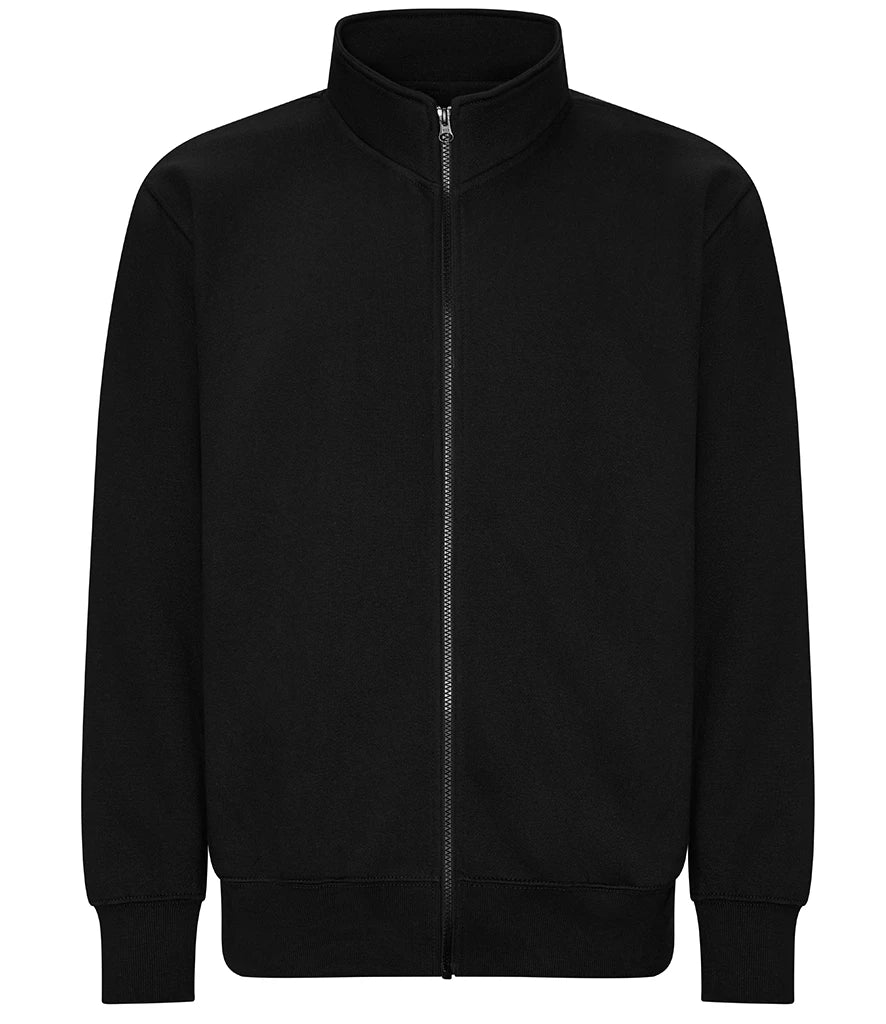AWDis Campus Full Zip Sweatshirt — Deep Black