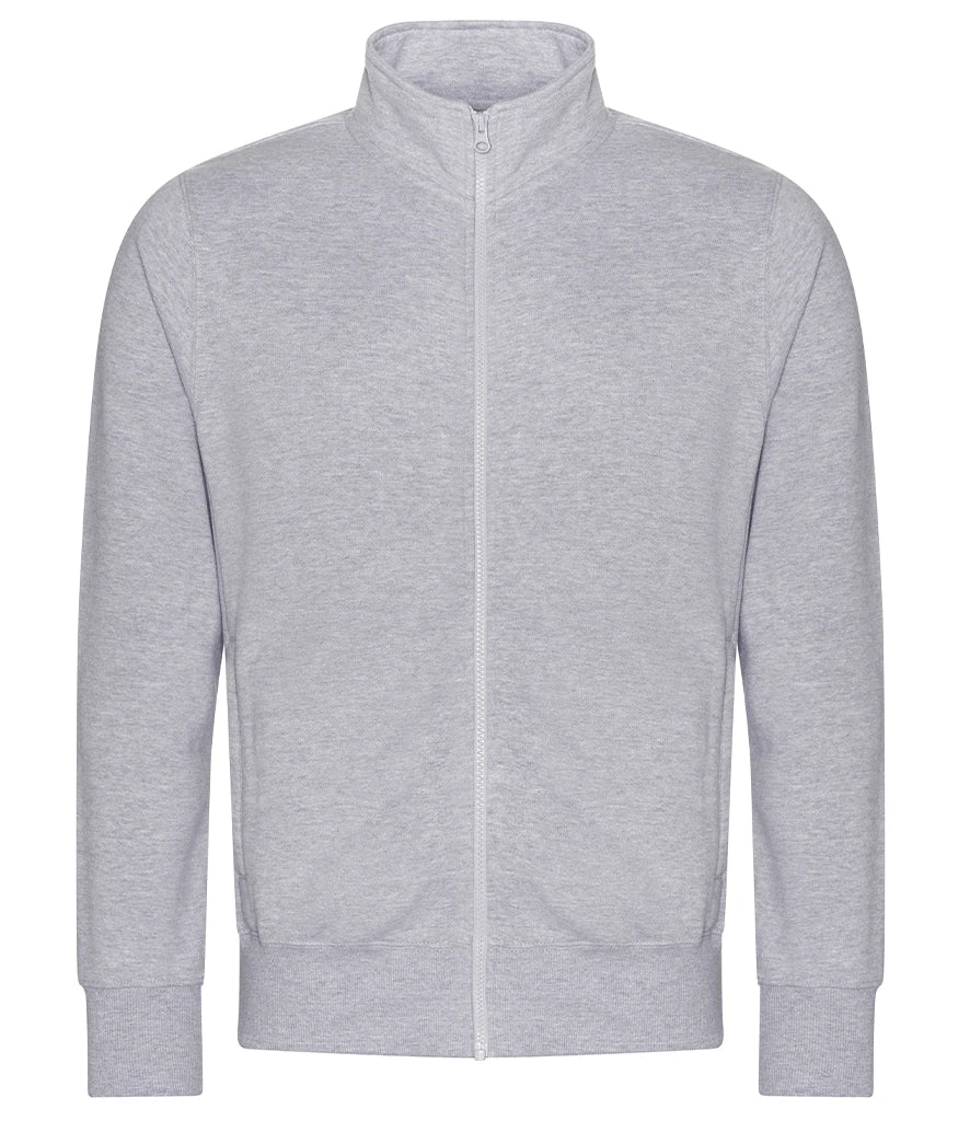 AWDis Campus Full Zip Sweatshirt — Heather Grey