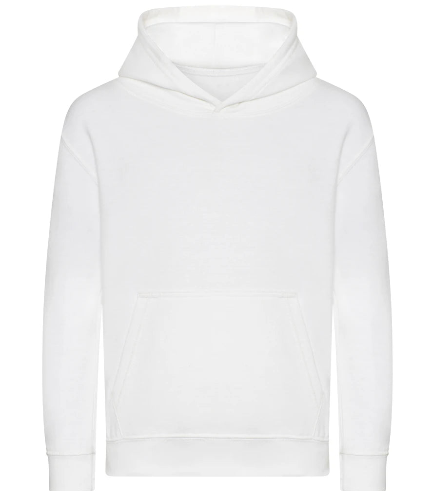 AWDis Kids Organic Hoodie — Arctic White