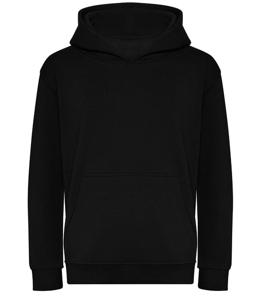AWDis Kids Organic Hoodie — Deep Black