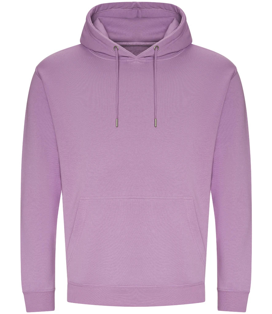 AWDis Just Hoods Organic Hoodie in Lavender, front view