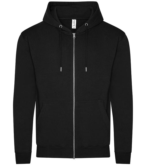 AWDis Organic Zoodie — Deep Black