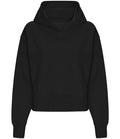 AWDis Ladies Relaxed Hoodie — Deep Black