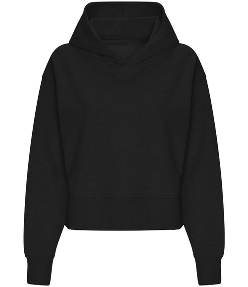 AWDis Ladies Relaxed Hoodie — Deep Black