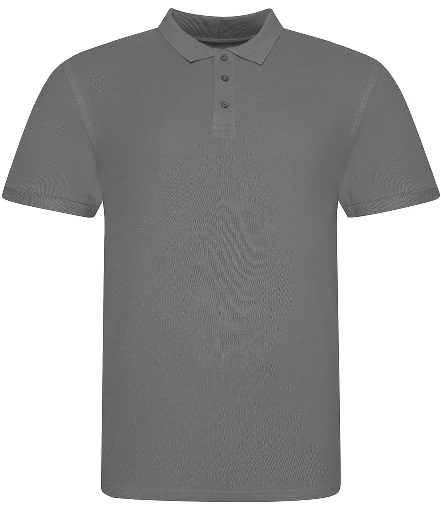 AWDis The 100 Cotton Piqué Polo Shirt — Charcoal