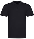 AWDis The 100 Cotton Piqué Polo Shirt — Deep Black