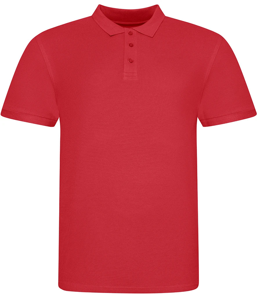 AWDis The 100 Cotton Piqué Polo Shirt — Fire Red