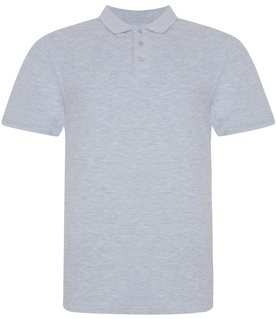 AWDis The 100 Cotton Piqué Polo Shirt — Heather Grey