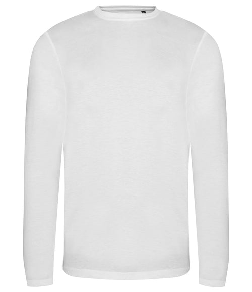 AWDis Just Ts Washed T-Shirt in Solid White Blend, front view