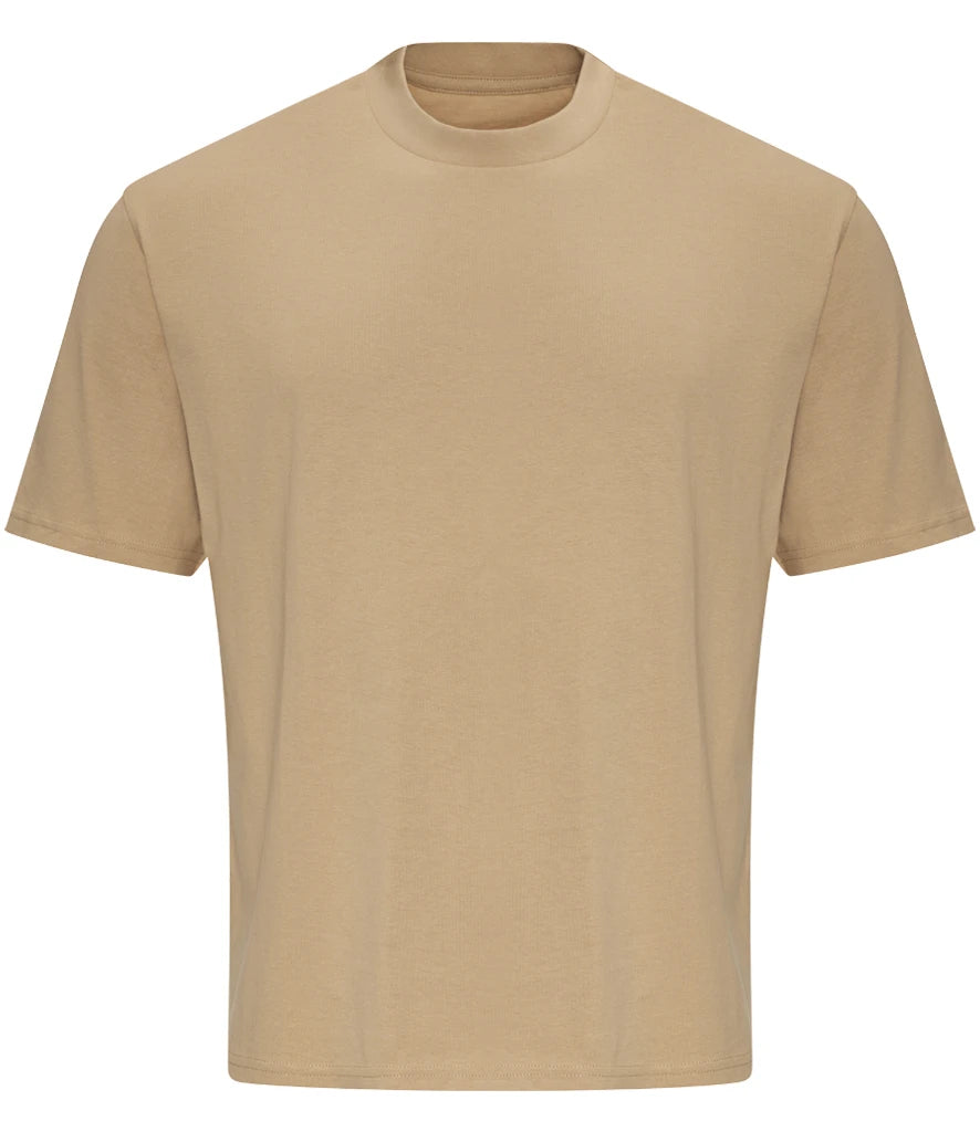 AWDis Just Ts Washed T-Shirt in Desert Sand, front view