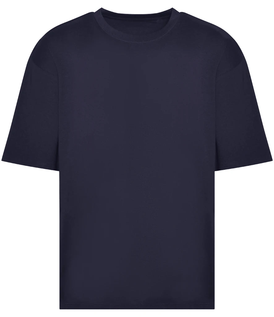 AWDis Just Ts Washed T-Shirt in New French Navy, front view