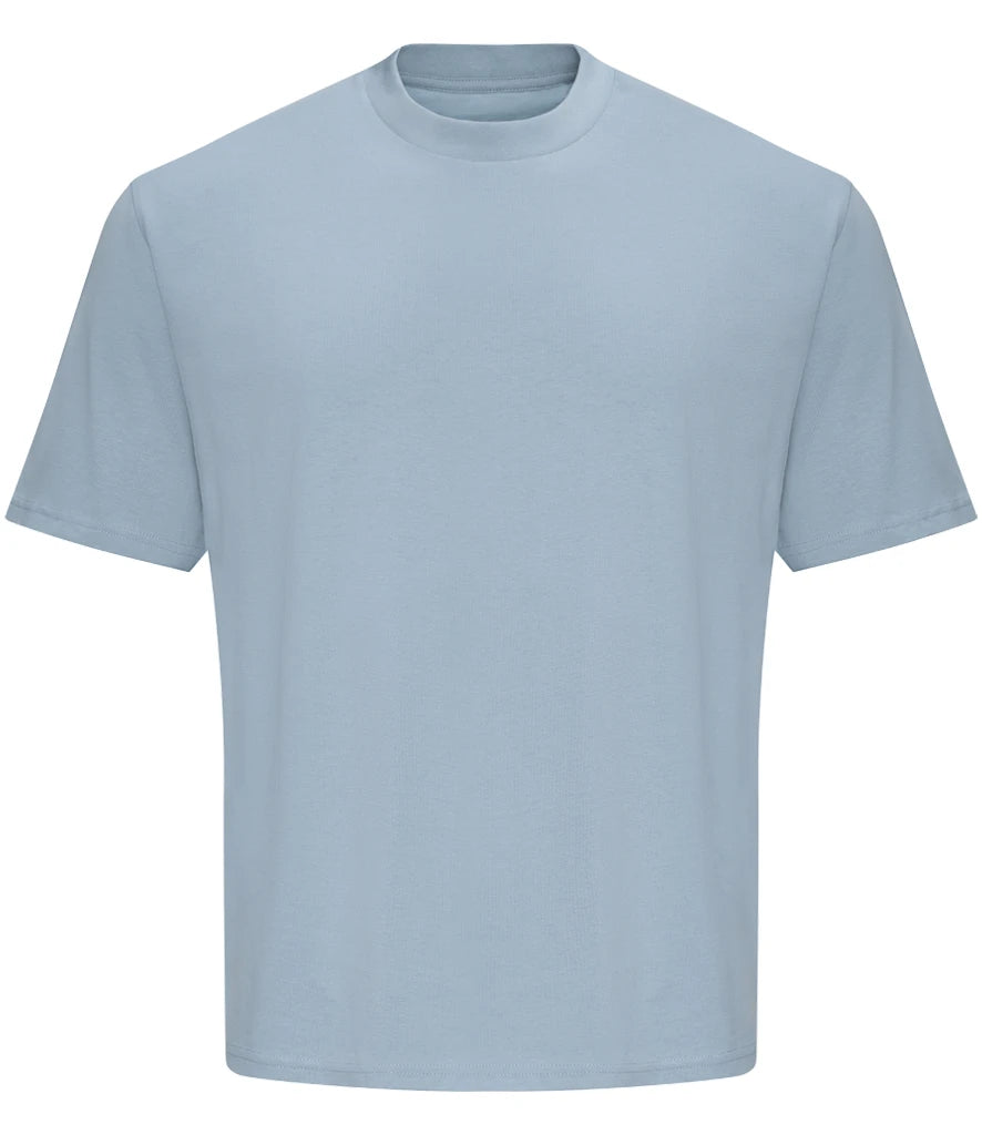 AWDis Just Ts Washed T-Shirt in Sky Blue, front view