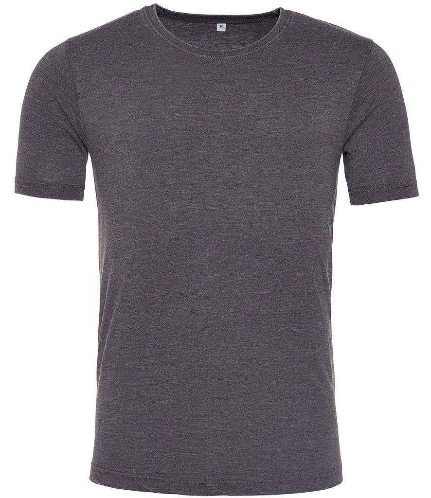 AWDis Washed T-Shirt — Washed Charcoal
