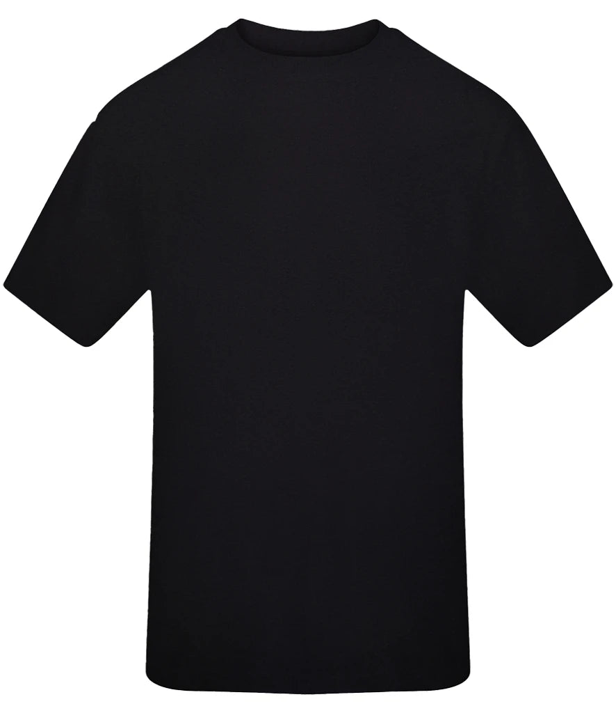 AWDis Signature Heavyweight T-Shirt — Deep Black