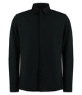 Kustom Kit Long Sleeve Superwash® 60°C Piqué Shirt — Black