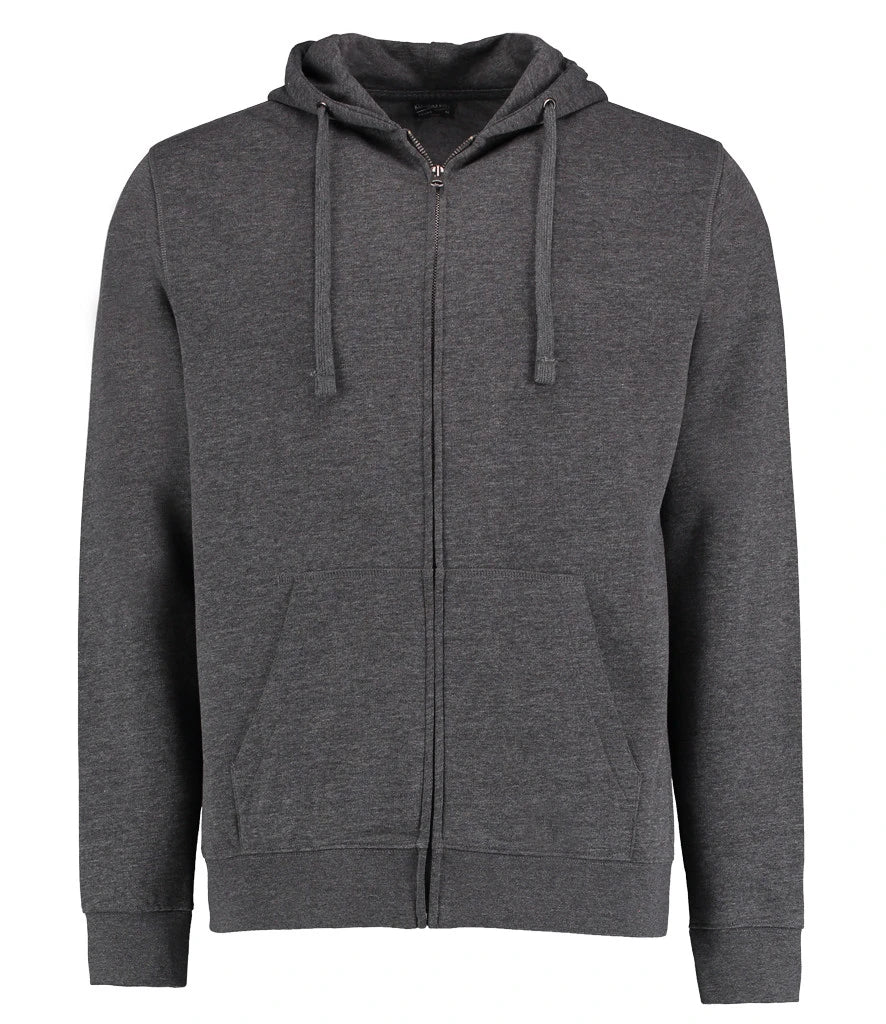 Kustom Kit Klassic Zip Hooded Sweatshirt — Dark Grey Marl