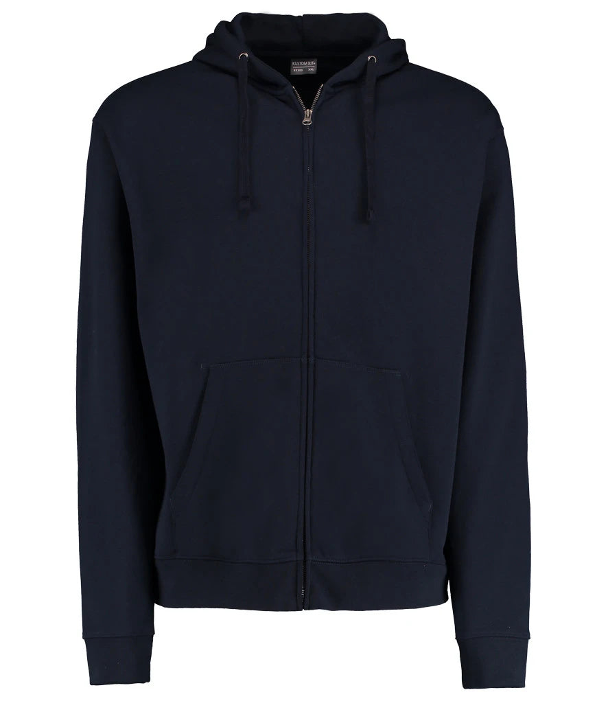 Kustom Kit Klassic Zip Hooded Sweatshirt — Navy