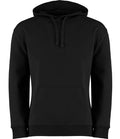 Kustom Kit Hooded Sweatshirt in Black, front view
