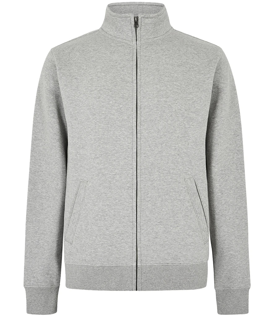 Kustom Kit Sweat Jacket — Heather Grey