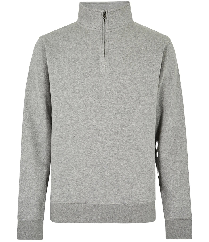 Kustom Kit 1/4 Zip Sweatshirt — Heather Grey