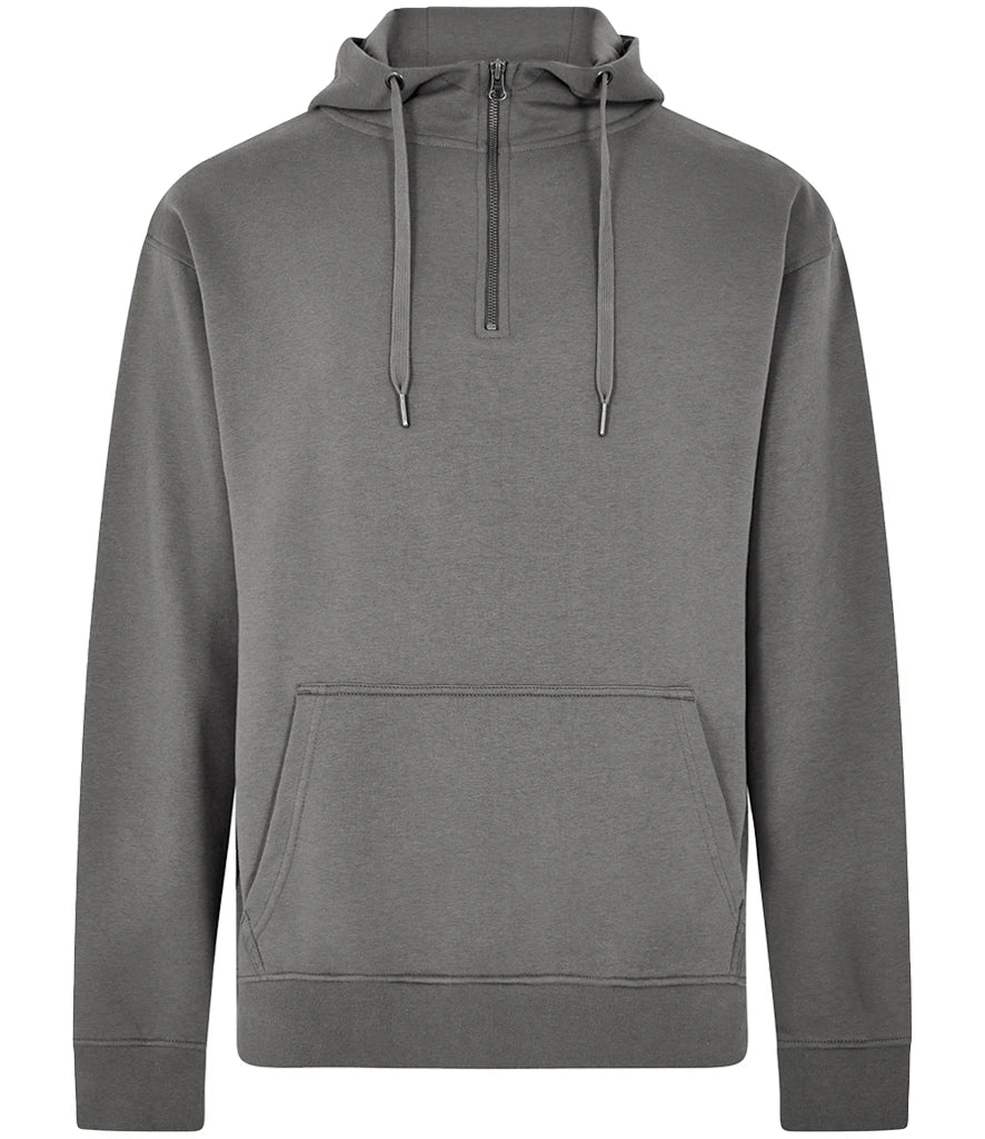 Kustom Kit 1/4 Zip Hoodie — Dark Grey