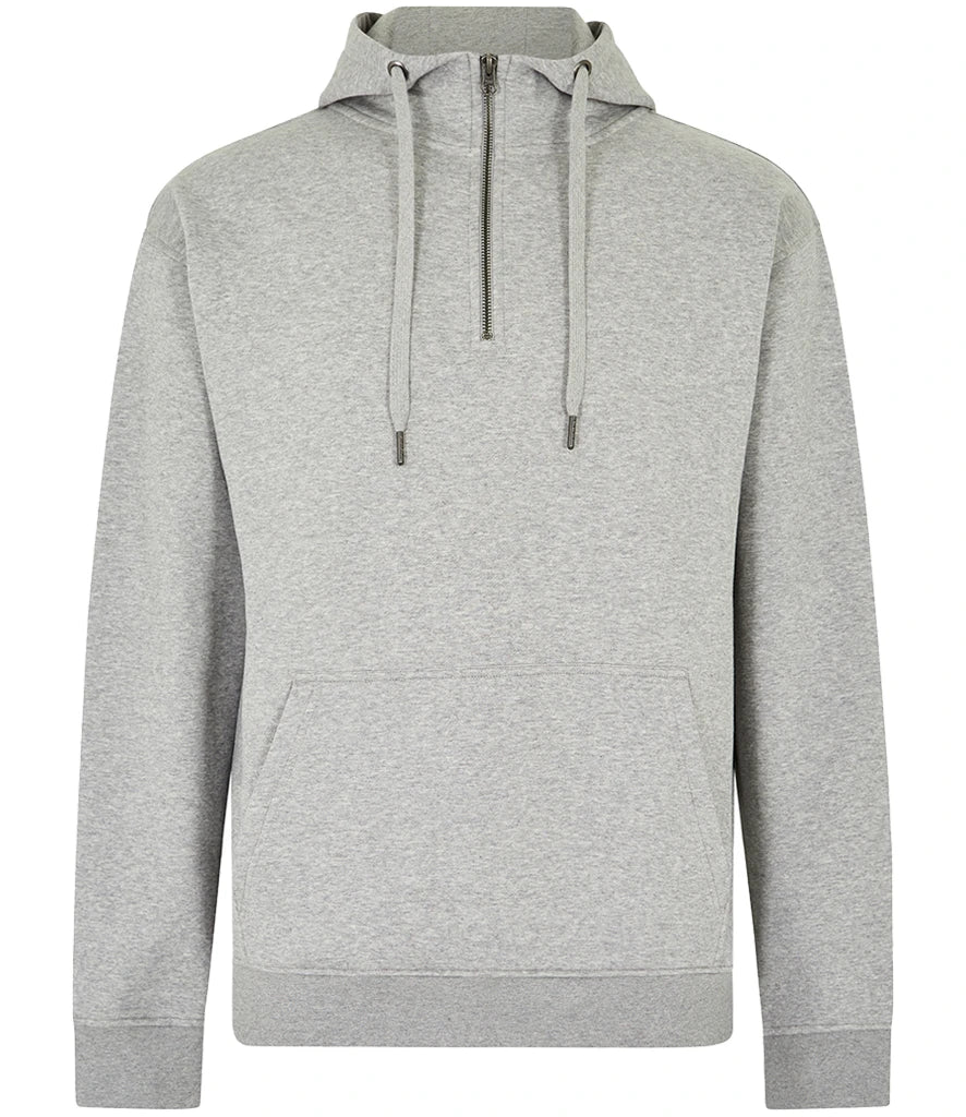 Kustom Kit 1/4 Zip Hoodie — Heather Grey