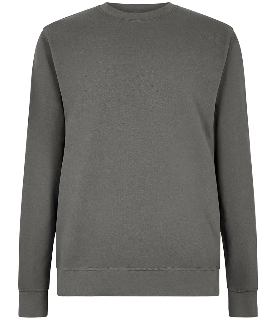Kustom Kit Regular Fit Piqué Sweatshirt — Dark Grey