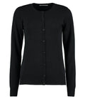 Kustom Kit Ladies Arundel Round Neck Cardigan — Black