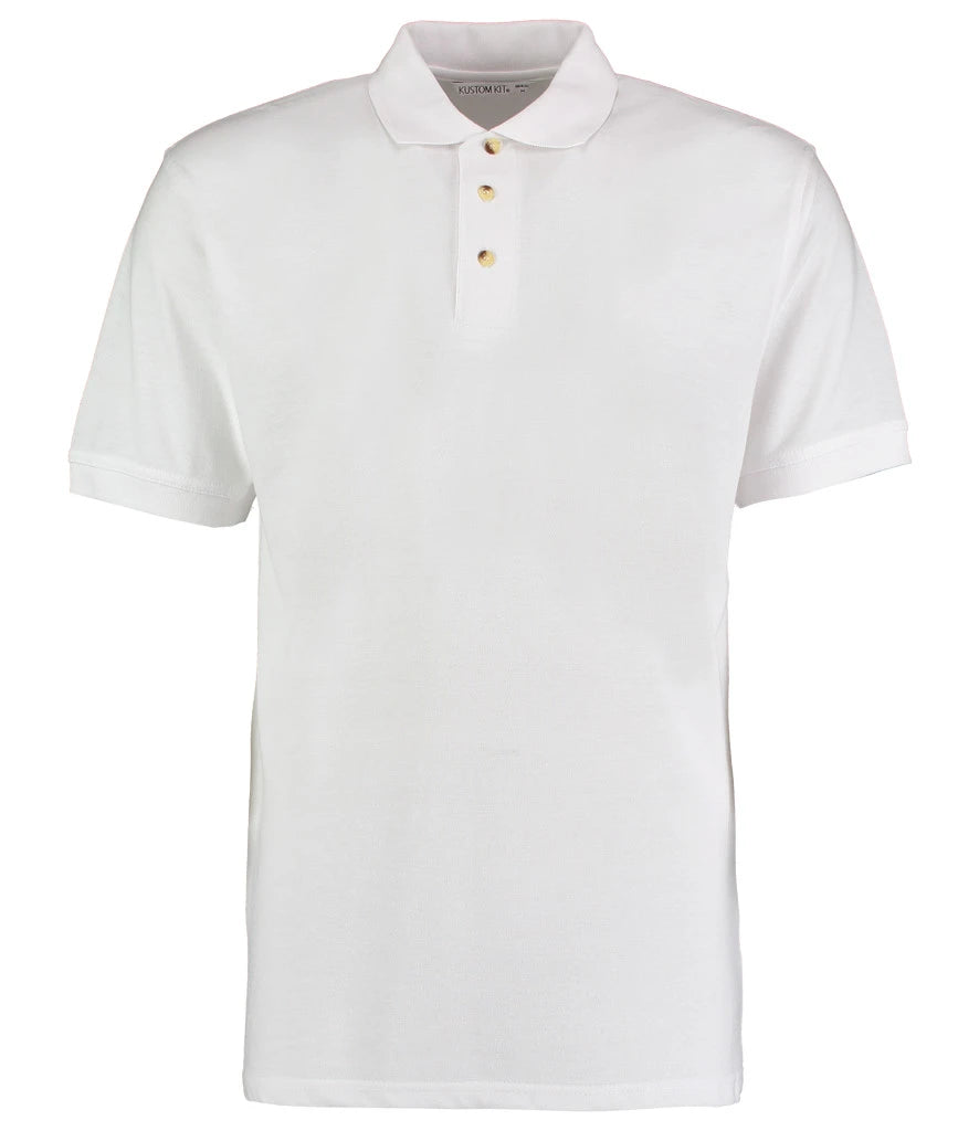 Kustom Kit Workwear Piqué Polo Shirt — White