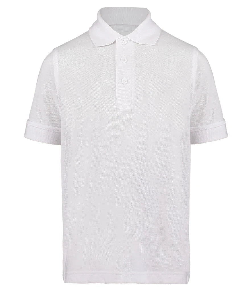 Kustom Kit Kids Klassic Poly/Cotton Piqué Polo Shirt — White