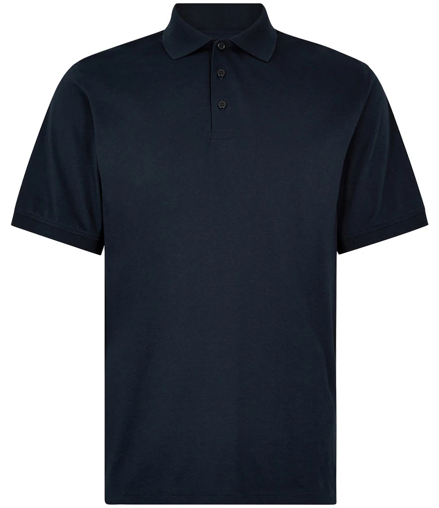 Kustom Kit Regular Fit Superwash® 60°C Jersey Polo Shirt — Navy