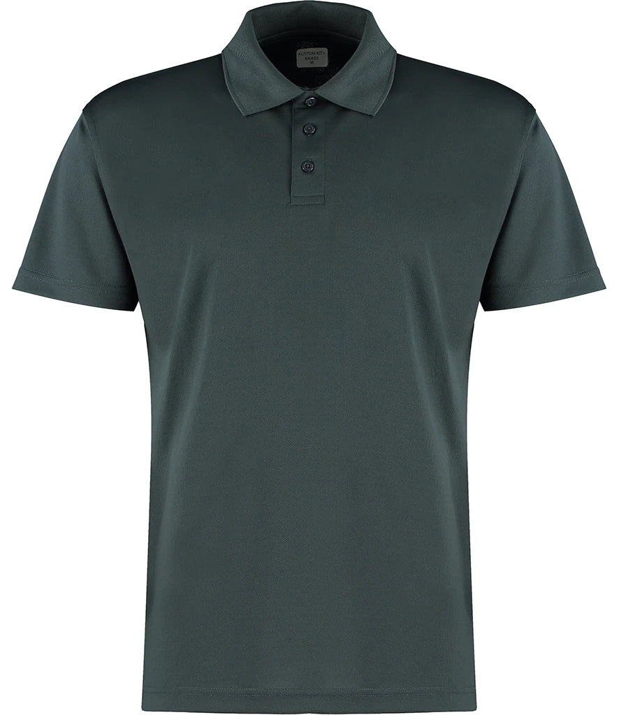 Kustom Kit Cooltex® Plus Micro Mesh Polo Shirt — Graphite Grey