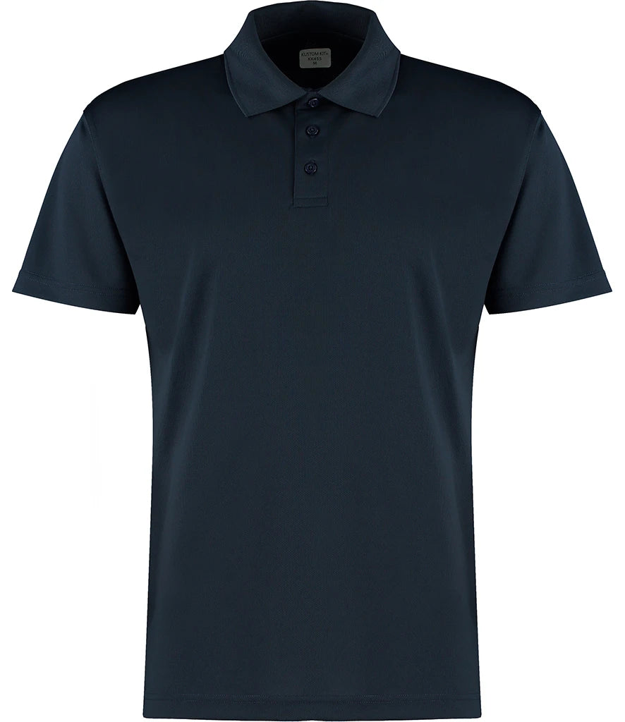 Kustom Kit Cooltex® Plus Micro Mesh Polo Shirt — Navy