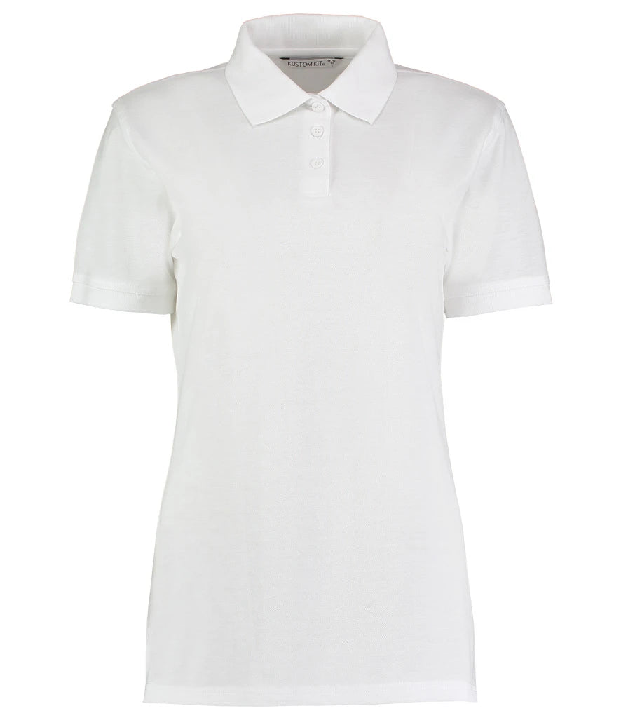 Kustom Kit Ladies Klassic Poly/Cotton Piqué Polo Shirt — White
