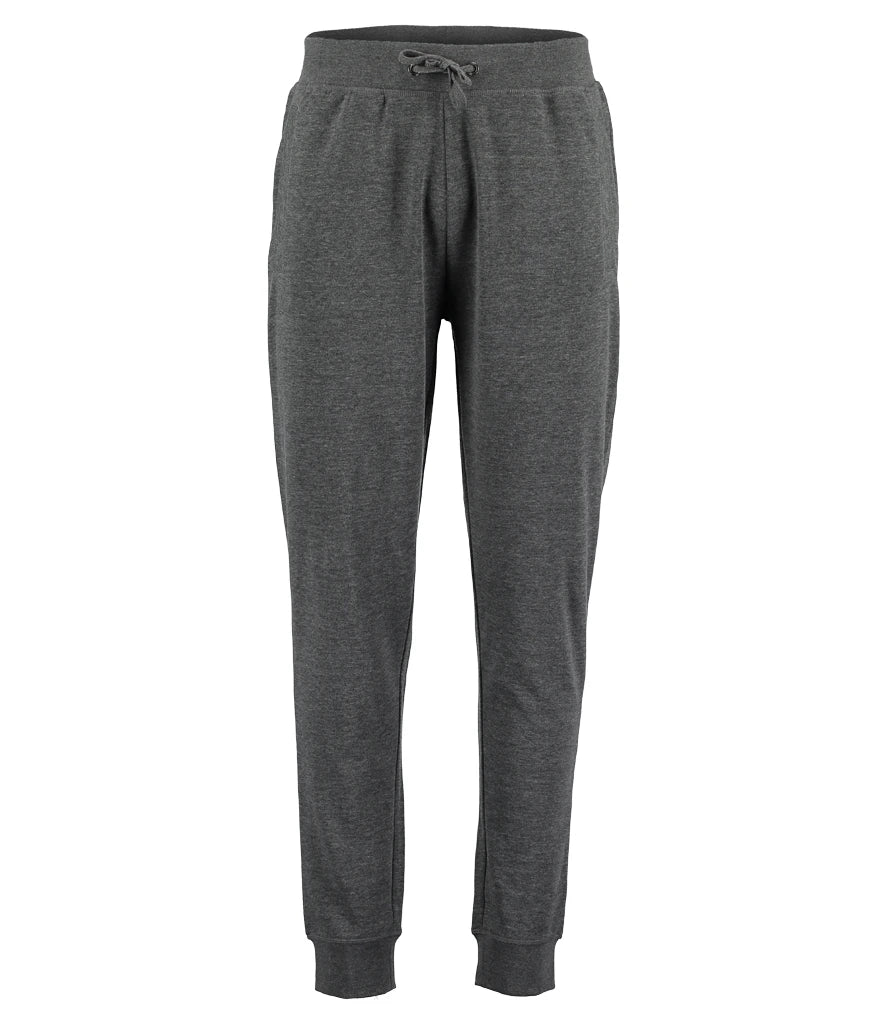 Kustom Kit Slim Fit Sweat Pants — Dark Grey Marl