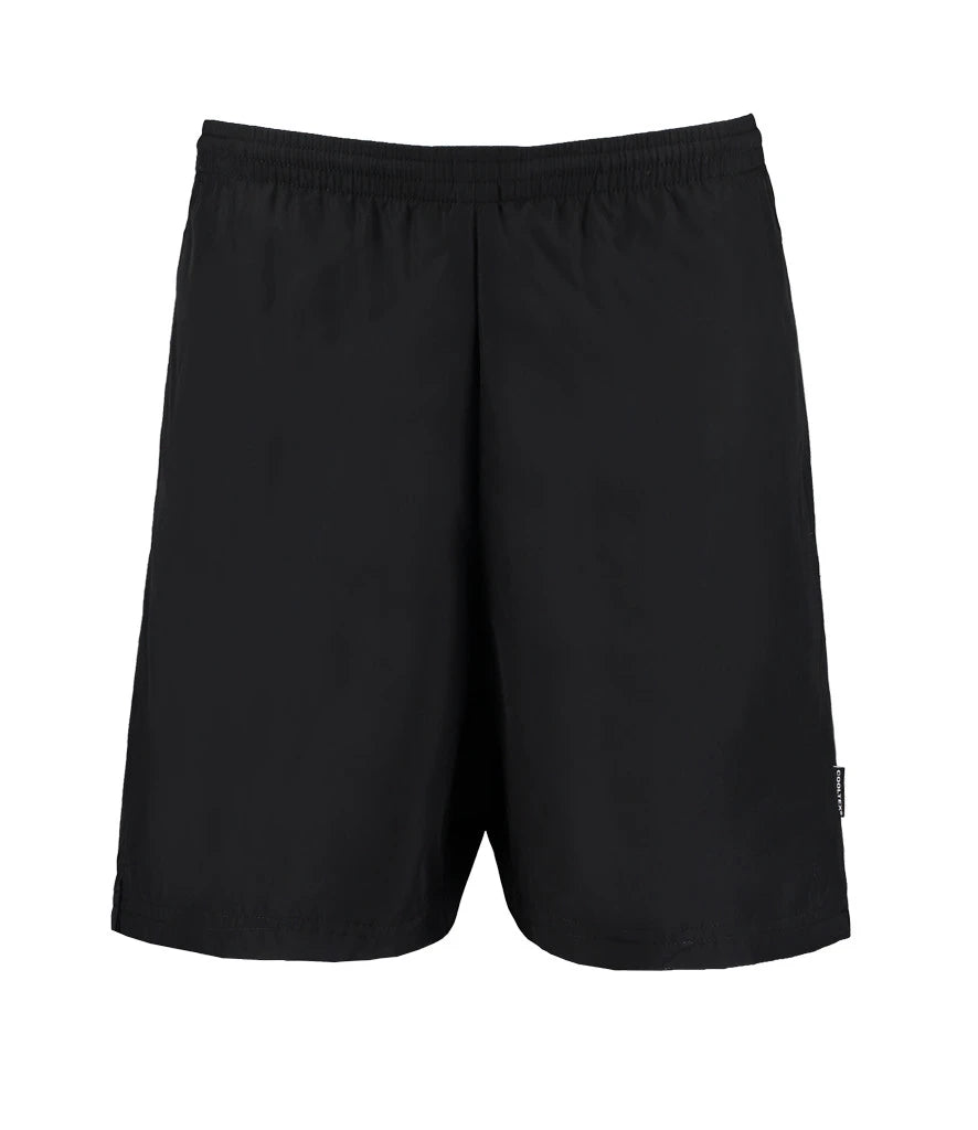 Kustom Kit Cooltex® Mesh Lined Training Shorts — Black