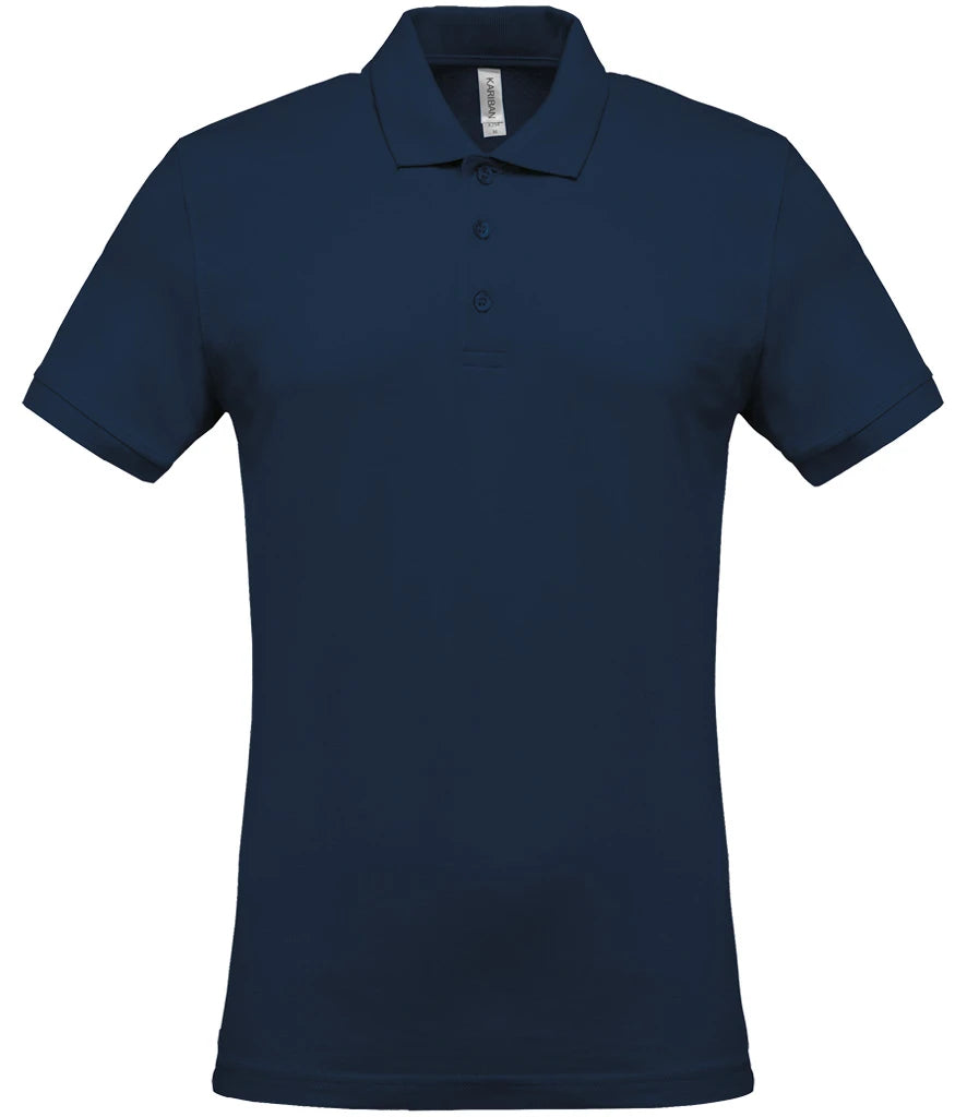 Kariban Short Sleeve Piqué Polo Shirt — Navy