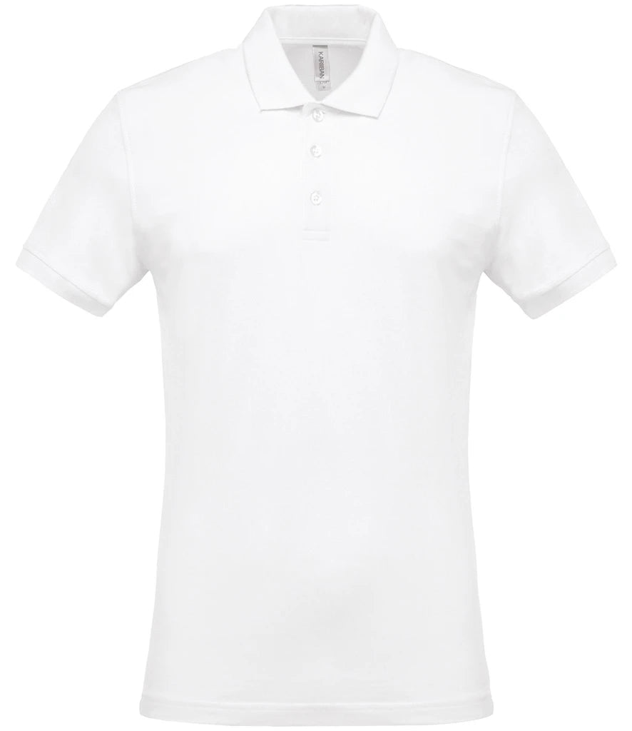 Kariban Short Sleeve Piqué Polo Shirt — White