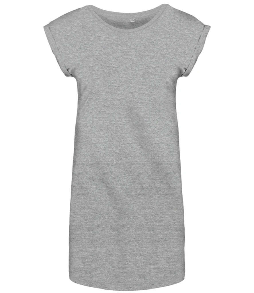 Kariban Ladies T-Shirt Dress — Light Grey