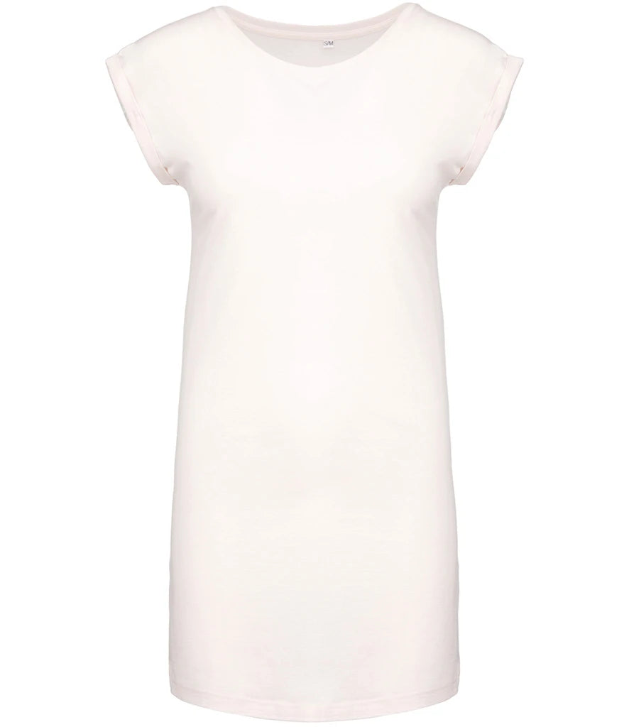 Kariban Ladies T-Shirt Dress — Off White