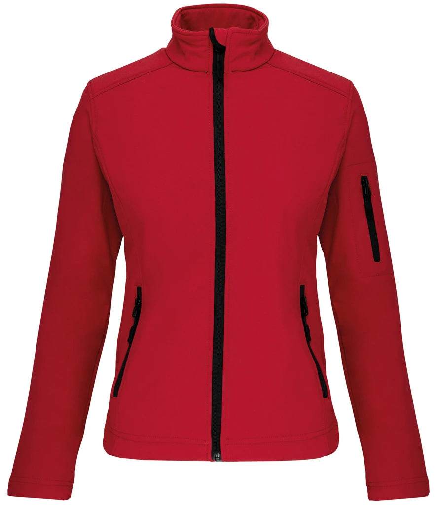 Kariban Ladies Soft Shell Jacket — Red