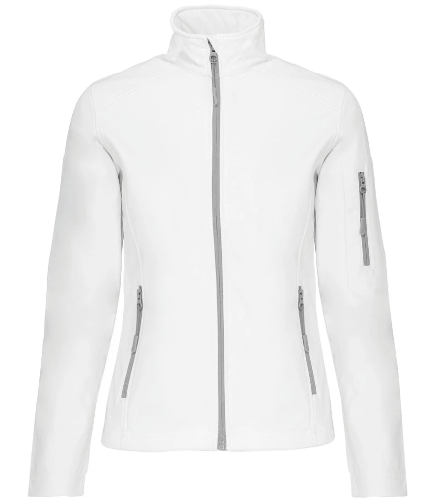 Kariban Ladies Soft Shell Jacket — White