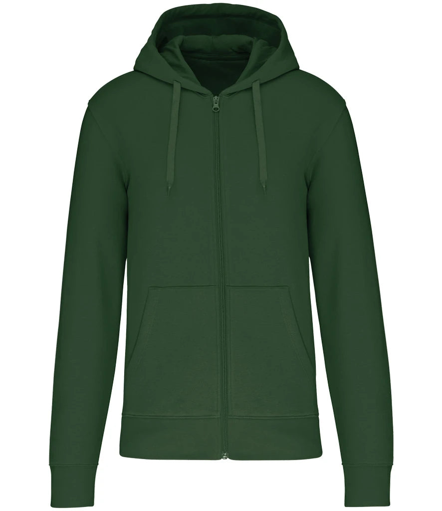 Kariban Full Zip Hoodie — Forest Green