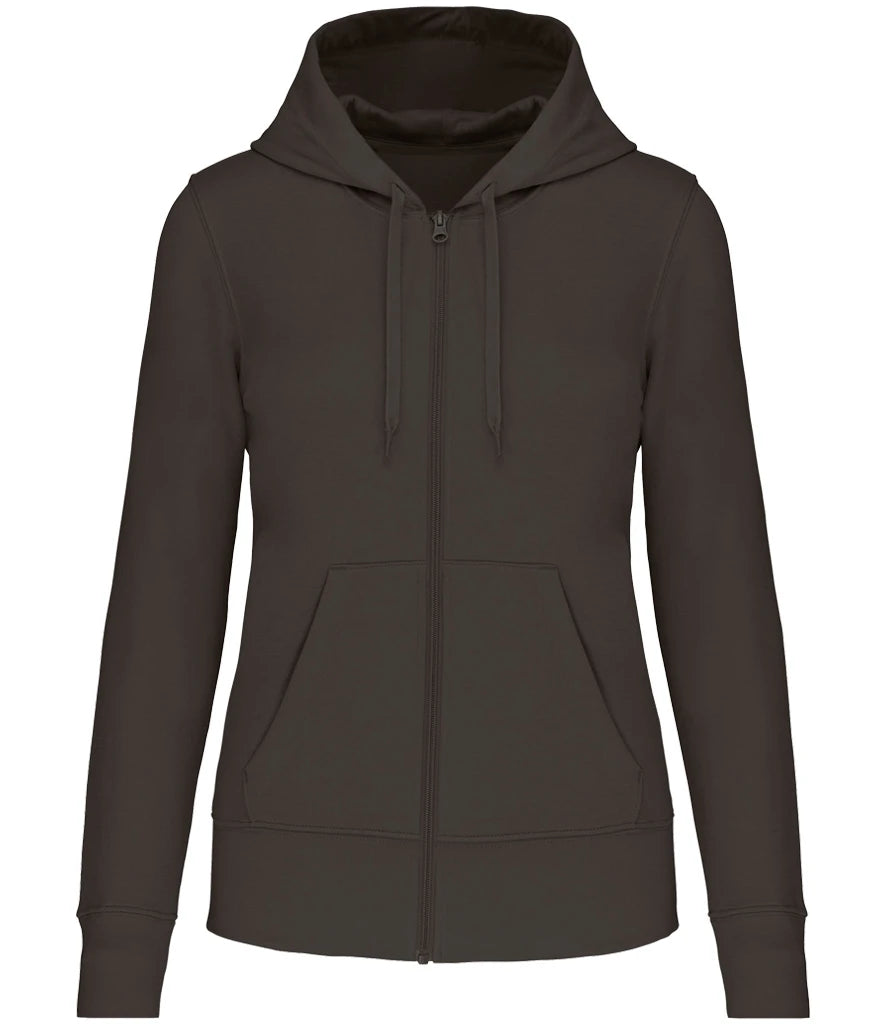 Kariban Ladies Full Zip Hoodie — Dark Grey