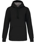 Kariban Heavy Contrast Hoodie — Black