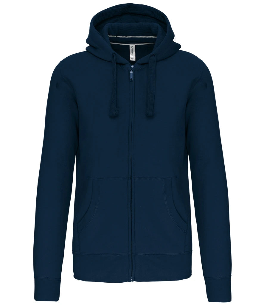 Kariban Full Zip Hooded Sweatshirt — Navy
