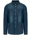 Kariban Long Sleeve Denim Shirt — Blue Jean