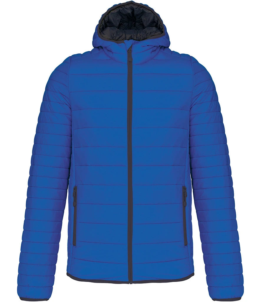 Kariban Lightweight Hooded Padded Jacket — Light Royal Blue